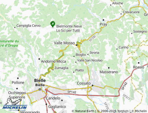 Mapa MICHELIN Bioglio - ViaMichelin