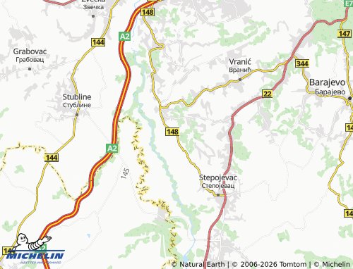 Mapa MICHELIN Konatice - ViaMichelin