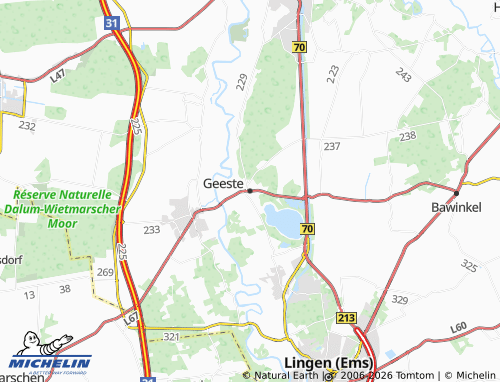 Carte MICHELIN Geeste - ViaMichelin