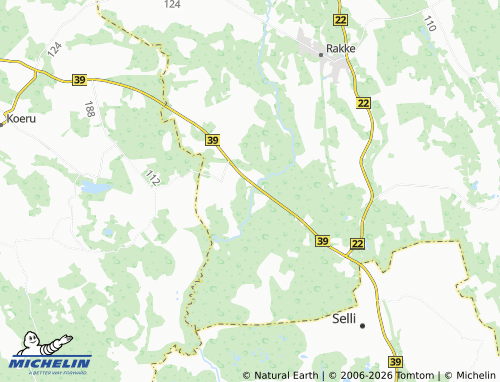 Kaart MICHELIN Piibe - ViaMichelin