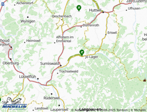 Mapa MICHELIN Oberei bei Wasen - ViaMichelin