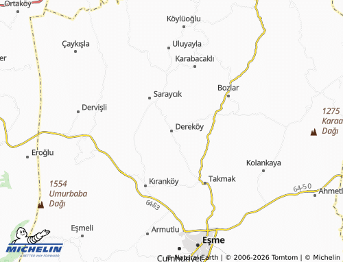 Mapa MICHELIN Dereköy - ViaMichelin