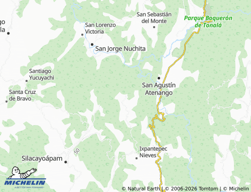 Mapa MICHELIN San Juan Huaxtepec - ViaMichelin