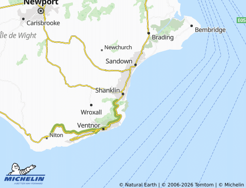 MICHELIN Shanklin map - ViaMichelin