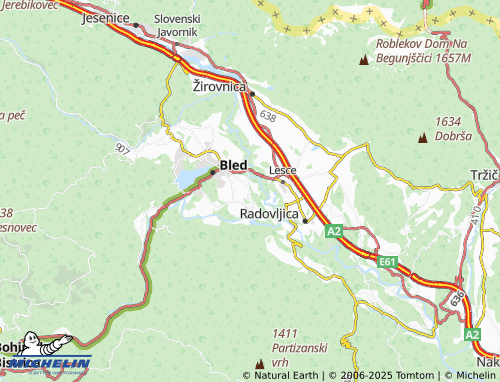 Carte MICHELIN Koritno - ViaMichelin