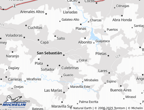 Mappa MICHELIN Piedras Blancas - ViaMichelin