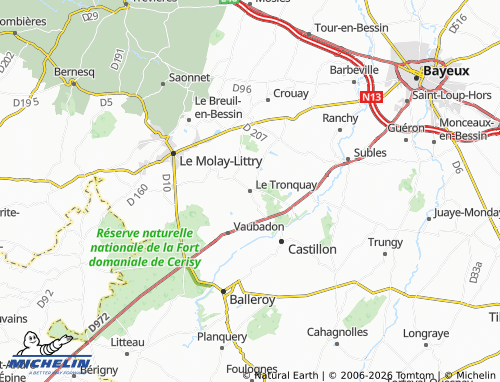MICHELIN Le Tronquay map - ViaMichelin