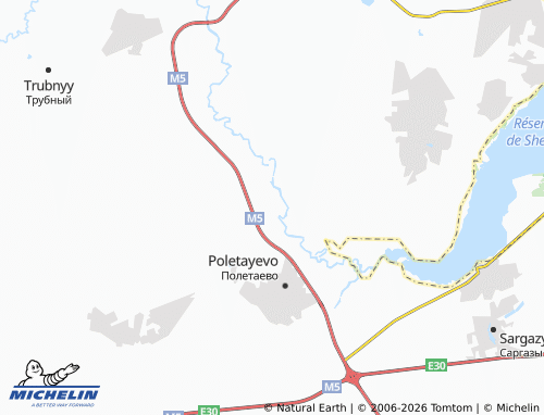 MICHELIN-Landkarte Poletayevo 1 - ViaMichelin
