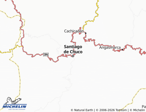 Carte MICHELIN Santiago de Chuco - ViaMichelin