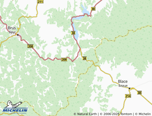 Mapa MICHELIN Razbojna - ViaMichelin