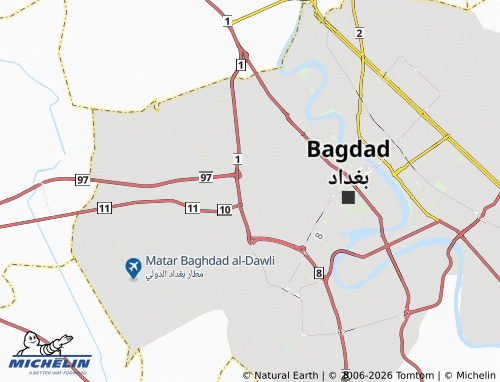 MICHELIN Al Khadhra'a map - ViaMichelin