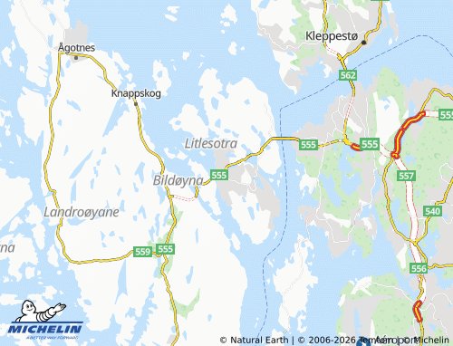 Mapa MICHELIN Straume - ViaMichelin