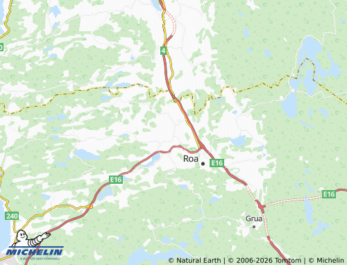 MICHELIN Lunner map - ViaMichelin
