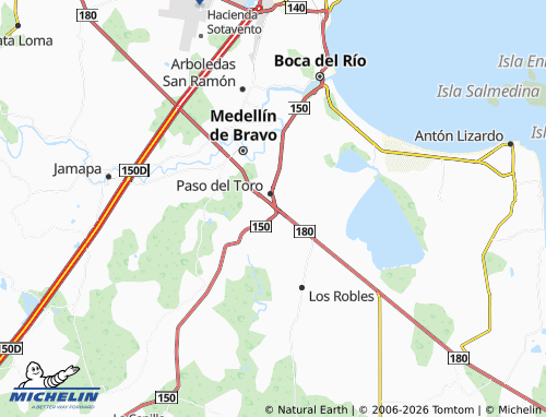 Mapa MICHELIN Las Flores, Paso del Toro - ViaMichelin