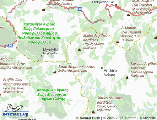 MICHELIN Kali Komi map - ViaMichelin