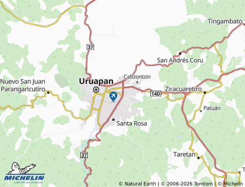 Mapa MICHELIN Lázaro Cárdenas Oriente - ViaMichelin