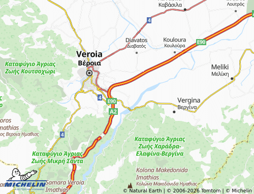 Carte MICHELIN Ammos - ViaMichelin