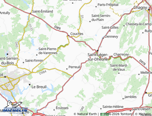 Carte MICHELIN Saint-Jean-de-Trézy - ViaMichelin