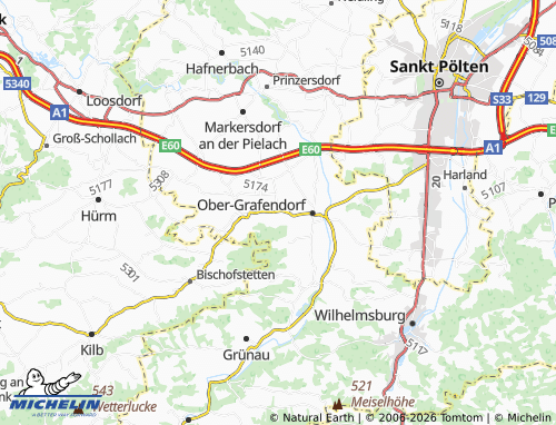 Mapa MICHELIN Grub - ViaMichelin