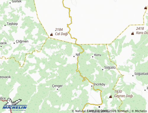 Mappa MICHELIN Nif - ViaMichelin