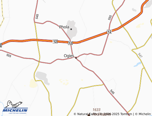 MICHELIN Ogies map - ViaMichelin
