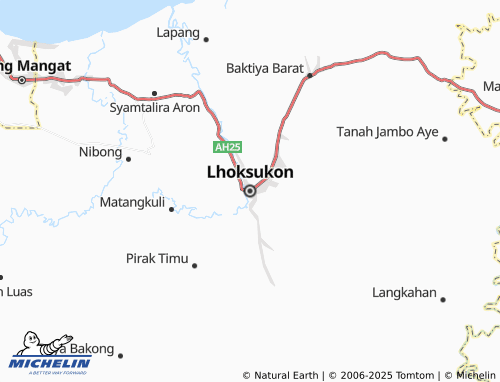 MICHELIN Lhoksukon map - ViaMichelin