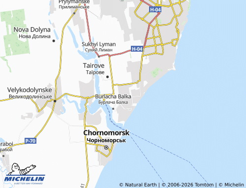 Mapa MICHELIN Zelenyi Hai - ViaMichelin