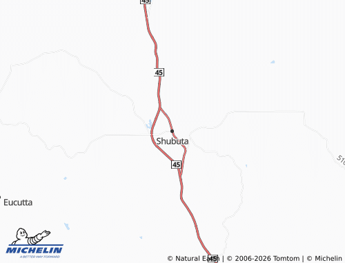 Mapa MICHELIN Shubuta - ViaMichelin