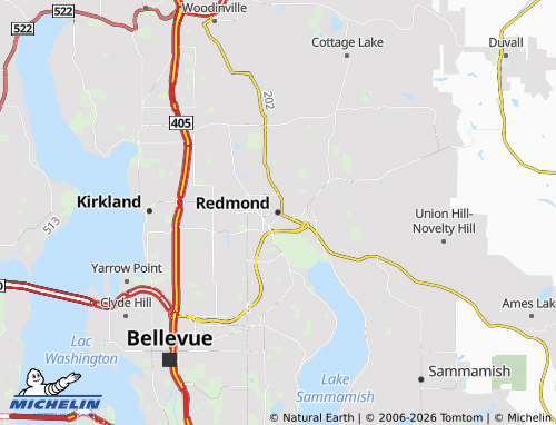 Mappa MICHELIN Redmond - ViaMichelin
