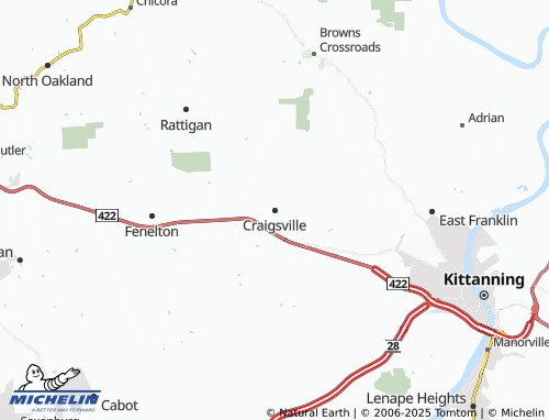 MICHELIN-Landkarte Craigsville - ViaMichelin