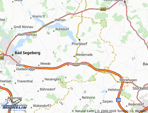 MICHELIN Westerrade map - ViaMichelin