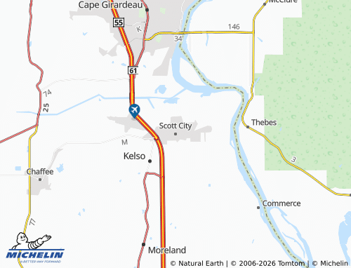 Mapa MICHELIN Scott City - ViaMichelin