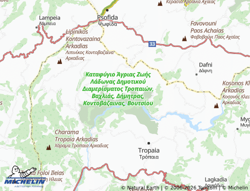 Mapa MICHELIN Dimitra - ViaMichelin