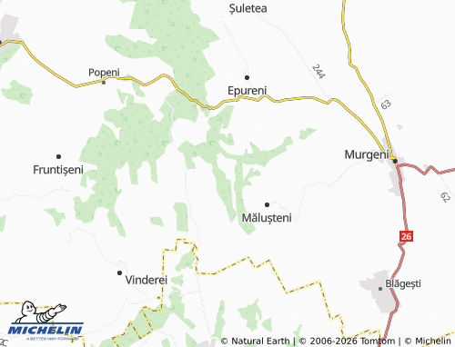 Mappa MICHELIN Ghireasca - ViaMichelin