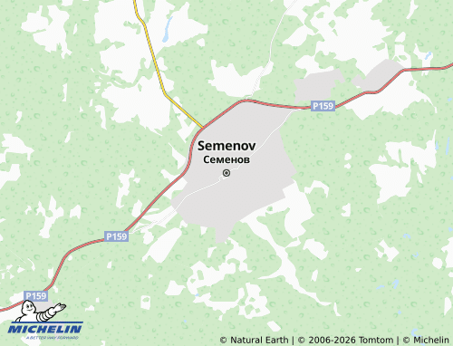 MICHELIN-Landkarte Semenov - ViaMichelin