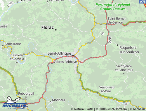 Mappa MICHELIN Saint-Affrique - ViaMichelin