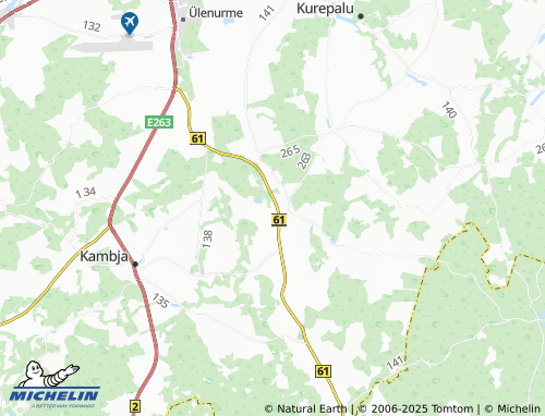 MICHELIN Vana-Kuuste map - ViaMichelin