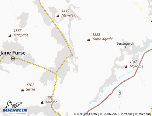 Mapa MICHELIN Dingwane - ViaMichelin