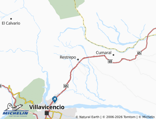 Carte MICHELIN Restrepo - ViaMichelin