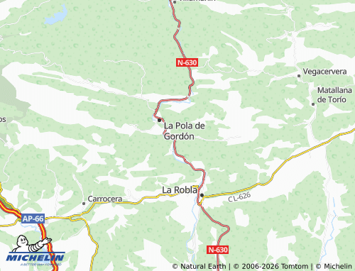 MICHELIN Huergas de Gordón map - ViaMichelin