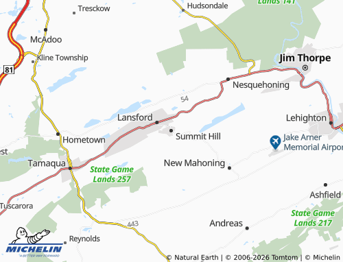 Mappa MICHELIN Summit Hill - ViaMichelin