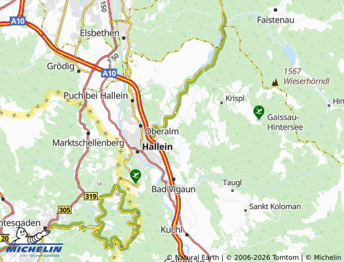 Mapa MICHELIN Adnet - ViaMichelin