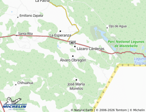 MICHELIN Álvaro Obregón map - ViaMichelin