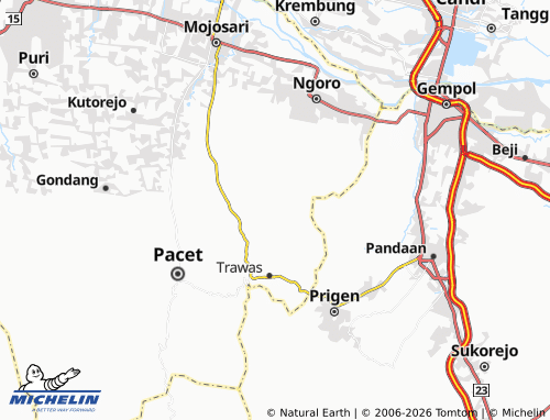Carte MICHELIN Kedungudi - ViaMichelin