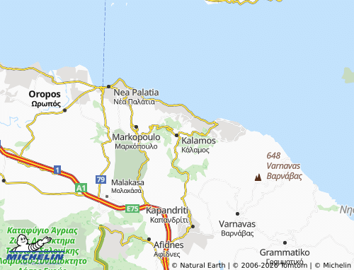 Mapa MICHELIN Kalamos - ViaMichelin