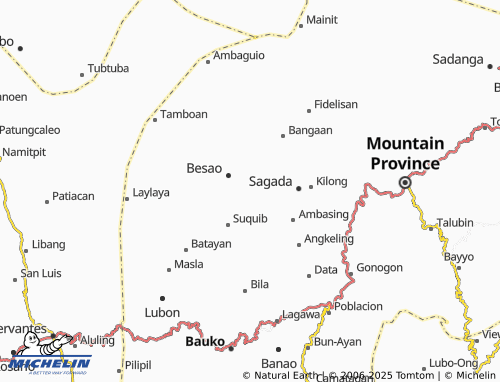 MICHELIN Besao East map - ViaMichelin