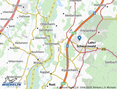 MICHELIN Nonnenweier map - ViaMichelin