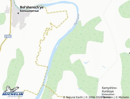 MICHELIN-Landkarte Kachesovo - ViaMichelin