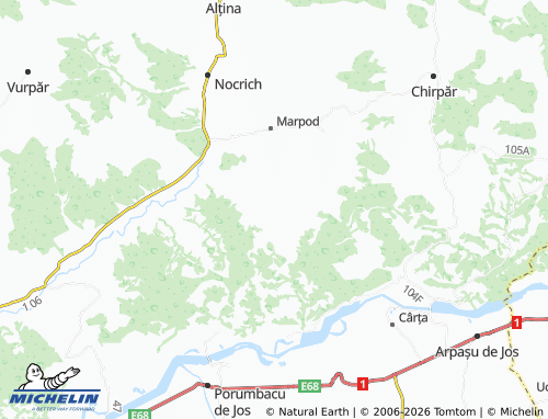 Mappa MICHELIN Fofeldea - ViaMichelin