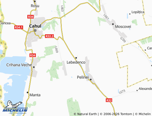 Carte MICHELIN Lebedenco - ViaMichelin